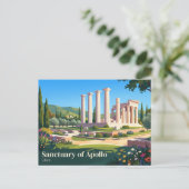 Heiligdom van Apollo Libya Briefkaart (Staand voorkant)
