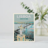 Heiligdom van Christus de Koning in Almada Lissabo Briefkaart (Staand voorkant)