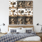 Heiligdom van de Dubbele Adelaar Canvas Afdruk (Insitu (Slaapkamer))