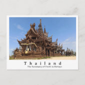 Heiligdom van de Waarheid, Pattaya, Thailand Briefkaart (Voorkant)