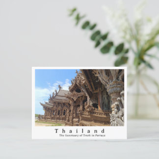 Heiligdom van de Waarheid, Pattaya, Thailand Briefkaart