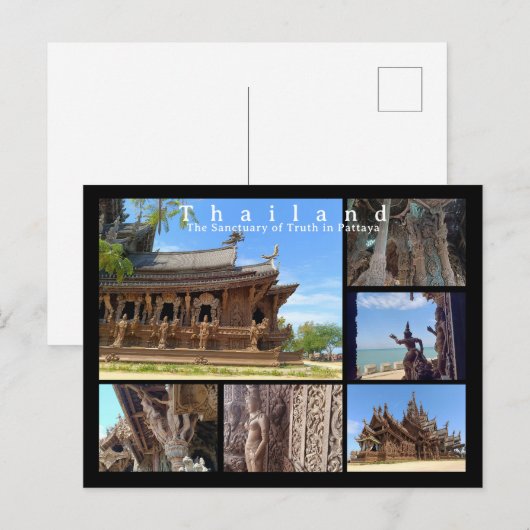 Heiligdom van de Waarheid, Pattaya, Thailand Briefkaart (Voorkant / Achterkant)