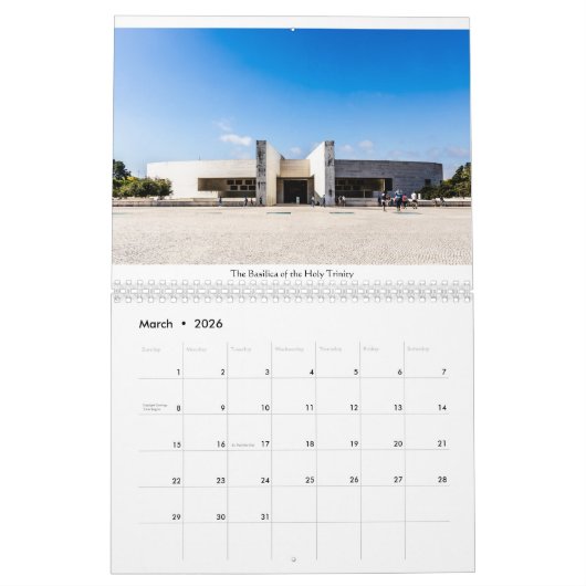 Heiligdom van Fátima Kalender (Mar 2026)