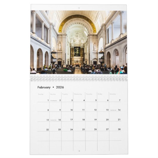 Heiligdom van Fátima Kalender (Feb 2026)