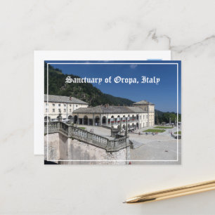 Heiligdom van Oropa, Piemonte, Italië Briefkaart