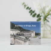 Heiligdom van Oropa, Piemonte, Italië Briefkaart (Staand voorkant)