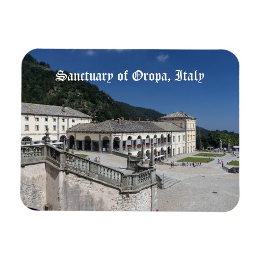 Heiligdom van Oropa, Piemonte, Italië Magneet (Horizontaal)