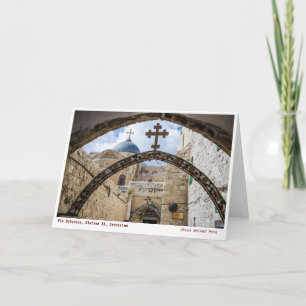 Heilige Afbeeldingen: Via Dolorosa, Old City Jerus Feestdagen Kaart
