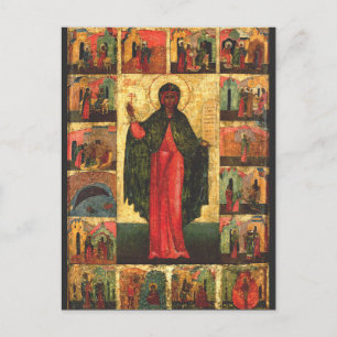Heilige Anastasia de Bevrijder Byzantijnse Kunst Feestdagenkaart