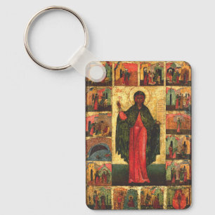 Heilige Anastasia de Bevrijder Byzantijnse Kunst Sleutelhanger