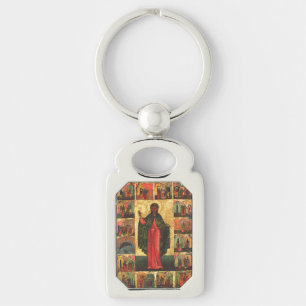 Heilige Anastasia de Bevrijder Byzantijnse Kunst Sleutelhanger