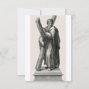 Heilige Andreas Apostel Devotionele Heilige Kaart