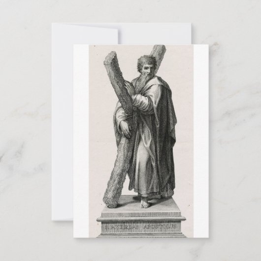 Heilige Andreas Apostel Devotionele Heilige Kaart (Voorkant)