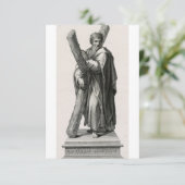 Heilige Andreas Apostel Devotionele Heilige Kaart (Staand voorkant)
