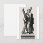 Heilige Andreas Apostel Devotionele Heilige Kaart (Voorkant / Achterkant)