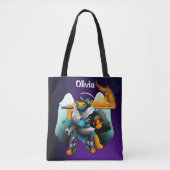 Heilige Angel Knight Cat Tote Bag (Voorkant)