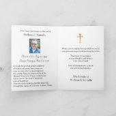 Heilige Antonius Jezus Katholieke condoleances Dan Bedankkaart (Binnen)