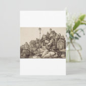 Heilige Antonius Lezen door Albrecht Durer Bedankkaart (Staand voorkant)