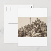 Heilige Antonius Lezen door Albrecht Durer Briefkaart (Voorkant / Achterkant)