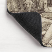 Heilige Antonius Lezen door Albrecht Durer Muismat (Hoek)