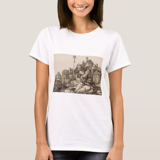 Heilige Antonius Lezen door Albrecht Durer T-shirt (Voorkant)