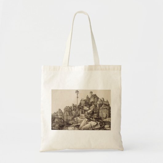 Heilige Antonius Lezen door Albrecht Durer Tote Bag (Voorkant)