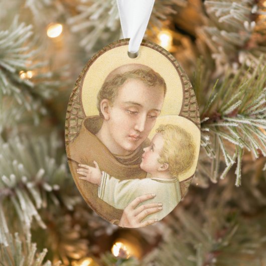 Heilige Antonius van Padua & Christus Kind (JM 05) Ornament (Boom)