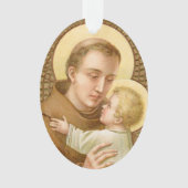 Heilige Antonius van Padua & Christus Kind (JM 05) Ornament (voorkant)
