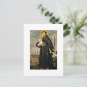 Heilige Antonius van Padua met Kind Jezus Briefkaart (Staand voorkant)