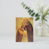 Heilige Antonius van Siya Orthodoxe Christelijke G Plaatskaartje (Staand voorkant)
