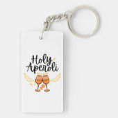 Heilige Aperoli Witte Trendy Aperol Spritz Uitspra Sleutelhanger (achterkant)