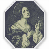 Heilige Apollonia Maagd en Martelaar Sticker (Voorkant)