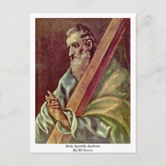 Heilige Apostle Andrew van El Greco Briefkaart (Voorkant)