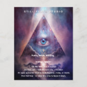 Heilige As | Derde Oog Ontwerp Flyer (Achterkant)