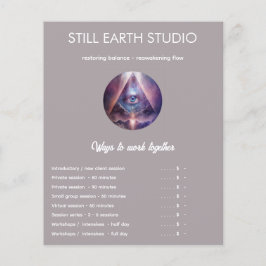 Heilige As | Derde Oog Ontwerp Flyer