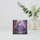 Heilige As | Third Eye Design Vierkante Visitekaartje (Staand voorkant)