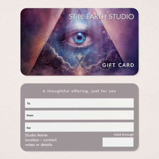 Heilige As | Third Eye Design Visitekaartje (Voorkant /achterkant)