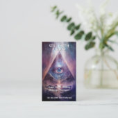 Heilige As | Third Eye Design Visitekaartje (Staand voorkant)