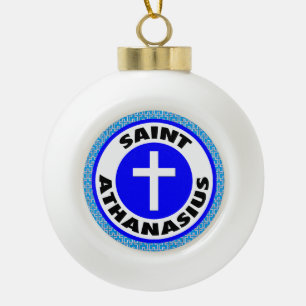 Heilige Athanasius Keramische Bal Ornament