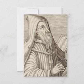 Heilige Augustinus Devotionele Gravure Heilige Kaa Bedankkaart