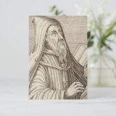 Heilige Augustinus Devotionele Gravure Heilige Kaa Bedankkaart (Staand voorkant)