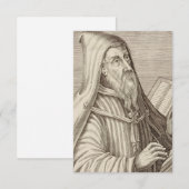Heilige Augustinus Devotionele Gravure Heilige Kaa Bedankkaart (Voorkant / Achterkant)