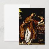 Heilige Augustinus van Hippo Heilige kaart (Voorkant / Achterkant)
