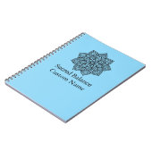 Heilige Balans Minimalistische Mandala Custom Notitieboek (Linkerzijde)