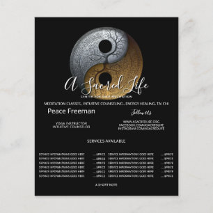 Heilige Balans   Yin Yang-symbool Flyer
