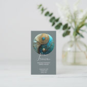 Heilige Balans | Yin Yang Symbool Visitekaartje (Staand voorkant)