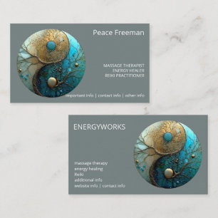 Heilige Balans Yin Yang Symbool Visitekaartje