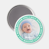 Heilige Baptism Modern Aangepaste Foto Magneet (Voorkant / Achterkant)