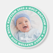 Heilige Baptism Modern Aangepaste Foto Magneet (Voorkant)
