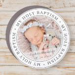 Heilige Baptisme Eenvoudig Lijst Moderne Aangepast Automagneet<br><div class="desc">Dit eenvoudige en klassieke ontwerp is samengesteld uit serif typografie en voegt een douanefoto toe. "Mijn Heilige Baptisme" cirkelt de foto van uw baby,  kind,  enz.</div>